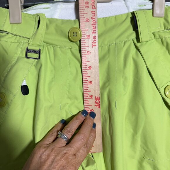 Sessions Ridge Series Snow Ski Snowboard Pants Women's XS Neon Green White - Picture 9 of 15